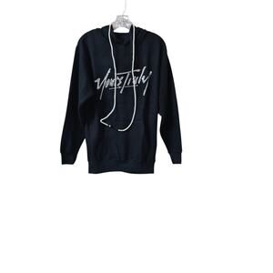 Yours Truly Phora Rhinestone Logo Hoodie Black S - Includes Extra Bling String